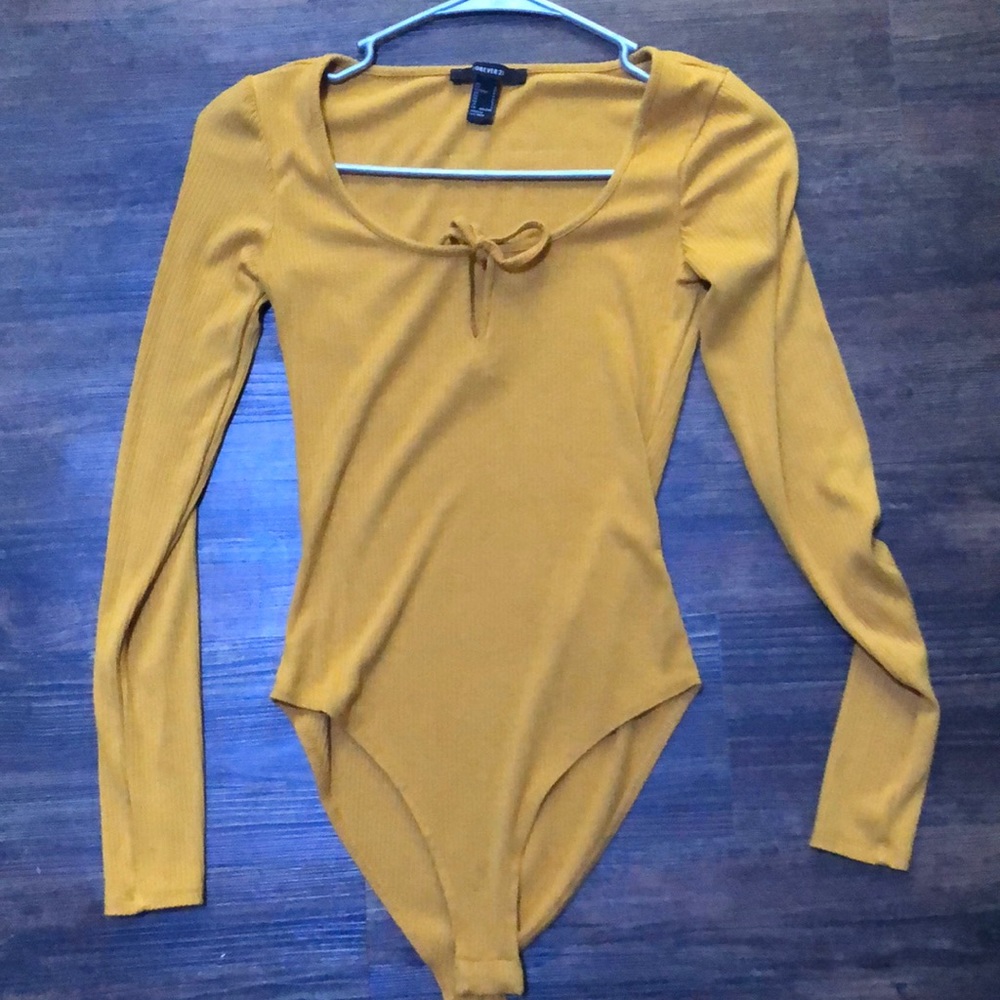 Yellow bodysuit
